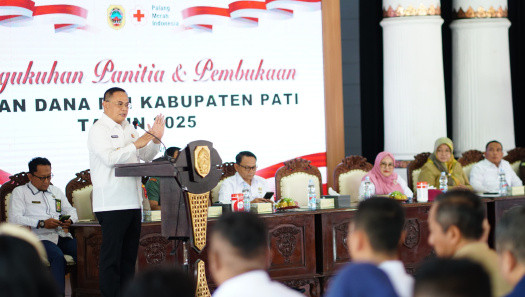Bupati Pati Kukuhkan Pengurus Bulan Dana PMI 2025: Galang Dana Tanpa Tekanan, Demi Kemanusiaan Pati