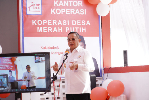 Bupati Pati Ikuti Zoom Meeting Peluncuran Kelembagaan 80.000 Kopdes Merah Putih 