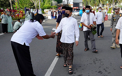 Masa Jabatan Berakhir Empat Bulan, Bupati Sampaikan Terimakasih Saat Salat Idul fitri